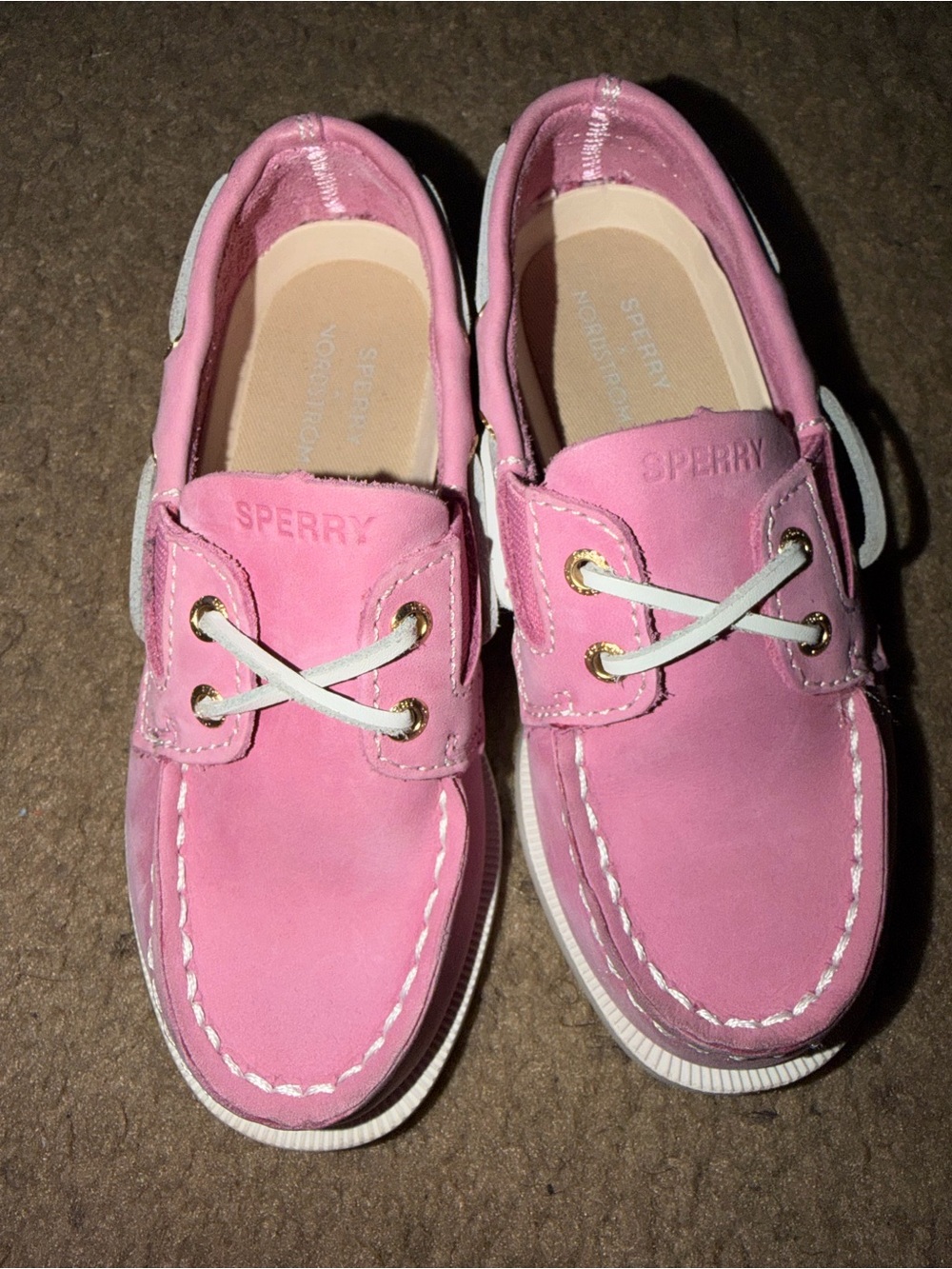Sperry Kids Pink Slip-On Boat Sneakers